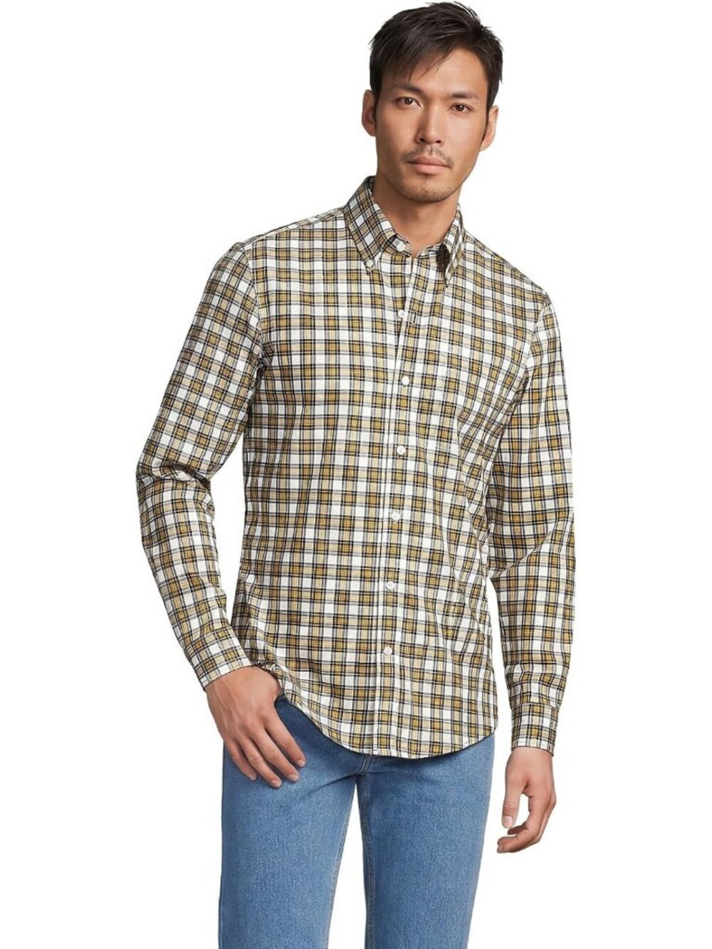 Men's No Iron Twill Shirt - Classic Fit, Easy Care, Versatile Style for Everyday